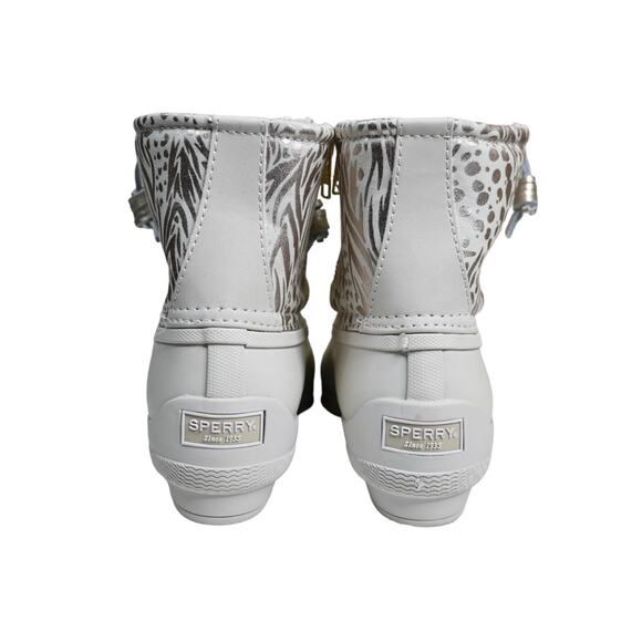 Sperry Womens 7 Medium Syren Gulf Duck Boot in Ivory NEW - Picture 8 of 11